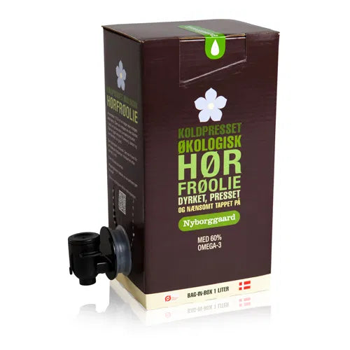Nyborggaard -  Hørfrøolie Koldpresset Økologisk - 1 Liter