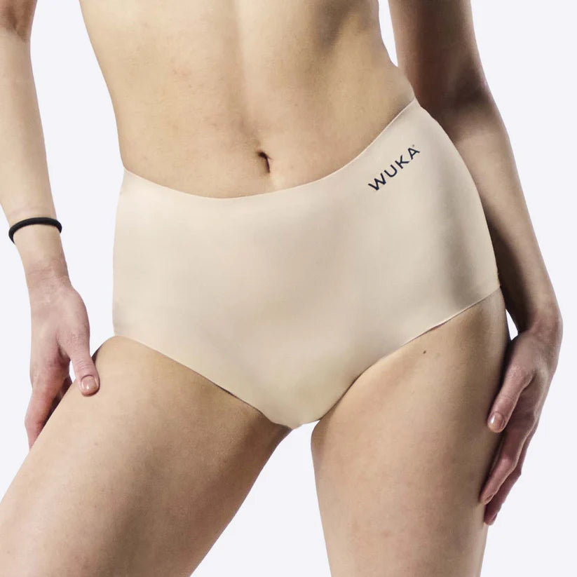 Wuka -  Menstruationstrusse Stretch Seamless Bokseshorts - Nude Heavy Flow