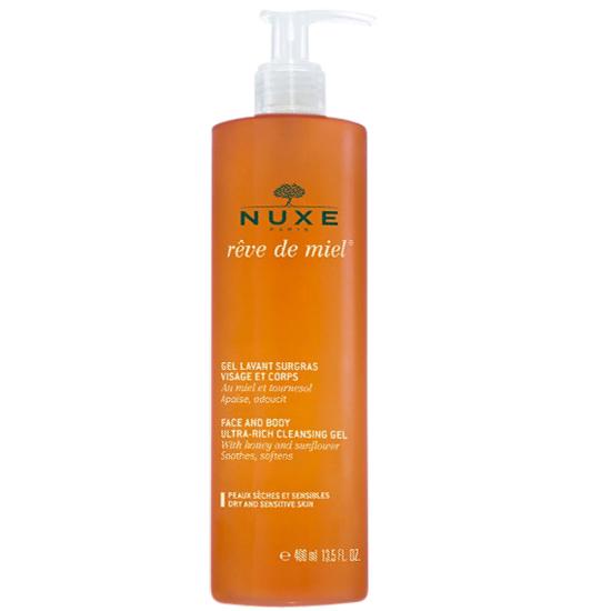 NUXE Rêve De Miel Face and Body Cleansing Gel 400 ml.