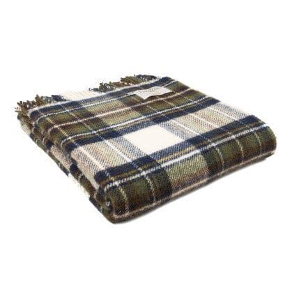 Tweedmill -  Uldplaid Ternet - Muted Blue Dress Stewart - 150 X 183cm