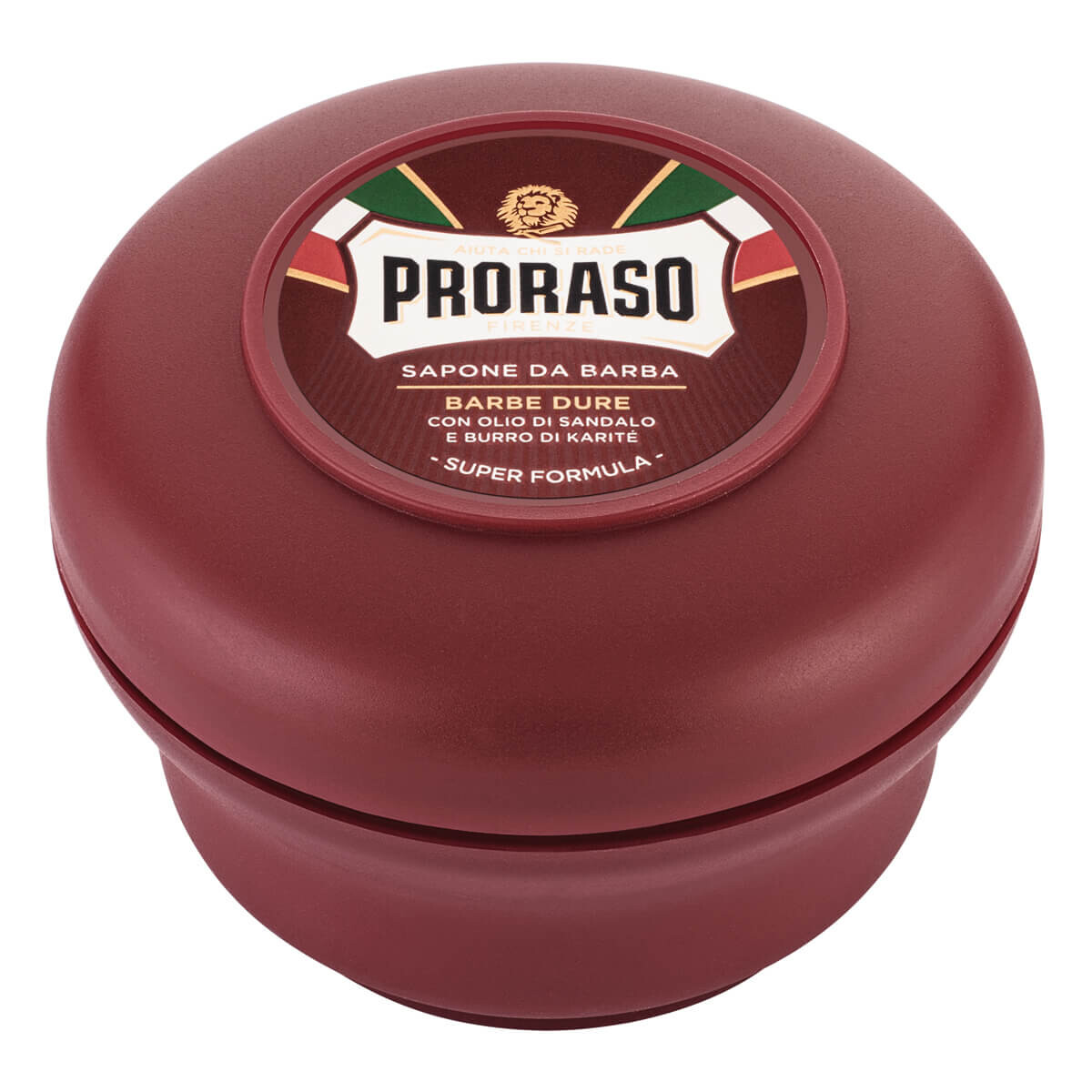 Proraso Barbersæbe i skål - Nourishing, Sandeltræsolie og Sheasmør, 150 ml.